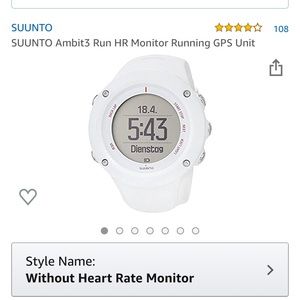 Suunto ambit3 Run gps watch